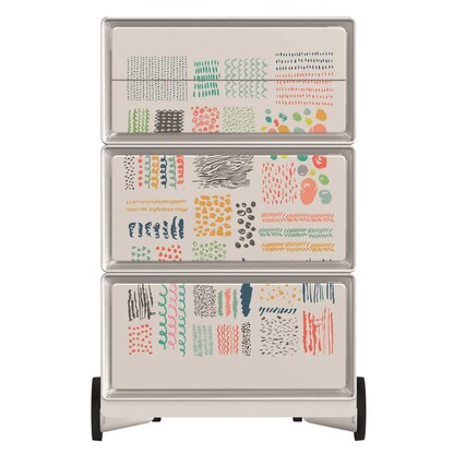 Artikelbild 3 für PAPERFLOW easyBox Colour Rollcontainer weiß, bunt 61093 4 Auszüge 39,0 x 43,6 x 64,2 cm, Artikelnummer 215127