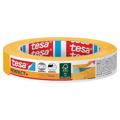 Artikelbild für tesa PERFECT+ Kreppband orange 19,0 mm x 50,0 m 1 Rolle, Artikelnummer 724227