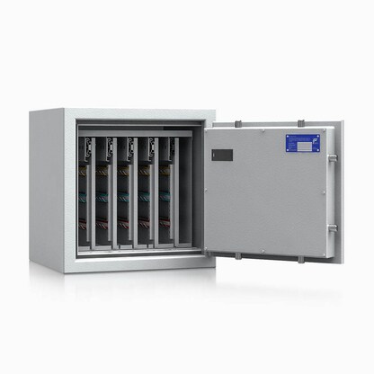 Artikelbild 2 für ISS safe4key Schlüsseltresor lichtgrau mit 280 Haken, Elektronikschloss, 50,0 x 42,0 x 50,0 cm, 1 St., Artikelnummer 849713