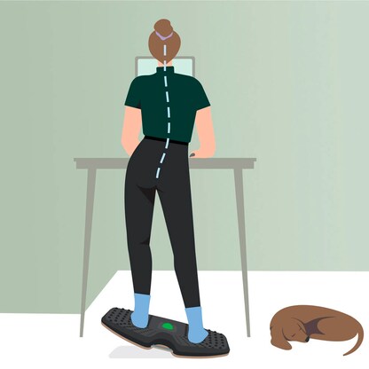 Artikelbild 6 für LEITZ Ergo Active Balance-Board dunkelgrau 31,6 x 54,0 x 6,9 cm, Artikelnummer 642377