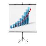 Artikelbild 1 für FRANKEN Stativleinwand X-tra!Line 1:1, 180 x 180 cm Projektionsfläche, Artikelnummer 446031