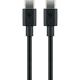 Artikelbild 1 für goobay USB C 2.0 Kabel 1,0 m schwarz, 1 St., Artikelnummer 364412
