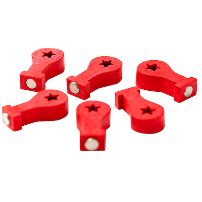 Artikelbild 7 für ALLboards Standort Magnet rot, Holz 1,1 x 2,0 cm, 6 St., Artikelnummer 503518