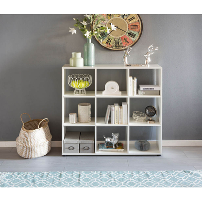 Artikelbild 4 für WOHNLING Bücherregal weiß 108,0 x 29,0 x 104,0 cm, 1 St., Artikelnummer 159051