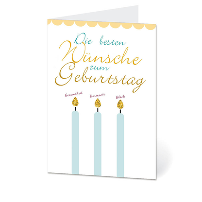 Artikelbild für LUMA Geburtstagskarte Kerzen LU1428 DIN B6, 1 St., Artikelnummer 403301