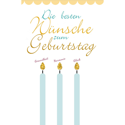 Artikelbild 2 für LUMA Geburtstagskarte Kerzen LU1428 DIN B6, 1 St., Artikelnummer 403301