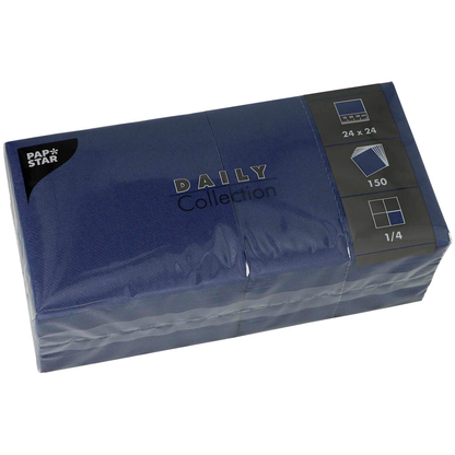 Artikelbild für PAPSTAR Servietten Daily Collection dunkelblau 2-lagig 24,0 x 24,0 cm, 150 St., Artikelnummer 311759