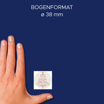 Artikelbild 7 für AVERY Zweckform Aufkleber Weihnachtsmotive, 50 Etiketten, Artikelnummer 723789