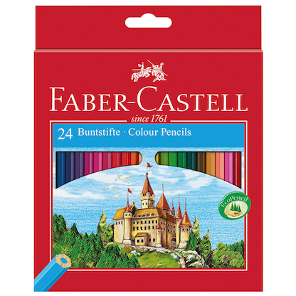 Artikelbild 2 für FABER-CASTELL CASTLE Buntstifte farbsortiert, 24 St., Artikelnummer 685537