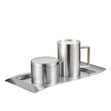 Artikelbild 1 für Esmeyer Milch- und Zucker-Set WAVE silber, 1 Set, Artikelnummer 227223