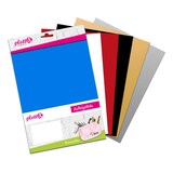Artikelbild 1 für plottiX PremiumFlex Aufbügelfolie farbsortiert Flex-Folie 20,0 x 30,0 cm, 6 St., Artikelnummer 265597