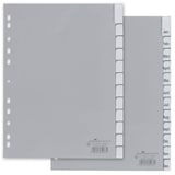 Artikelbild 1 für DURABLE Ordnerregister DIN A4 Vollformat Jan.-Dez. grau 12-teilig mit Wechseltaben, 1 Satz, Artikelnummer 147249