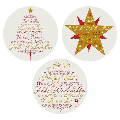 Artikelbild 3 für AVERY Zweckform Aufkleber Weihnachtsmotive, 50 Etiketten, Artikelnummer 723789