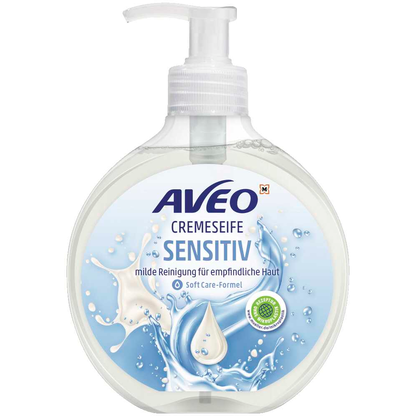Artikelbild für AVEO CREMESEIFE SENSITIVE Flüssigseife im Spender 500 ml, Artikelnummer 976773