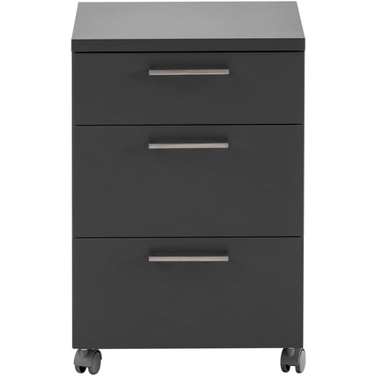 Artikelbild 5 für MÖBELPARTNER 1500 Rollcontainer anthrazit 3 Auszüge 41,0 x 49,6 x 60,0 cm, Artikelnummer 184053