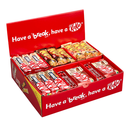 Artikelbild für KitKat Sortimentskarton Schokoriegel 64 St./2629,0 g, Artikelnummer 339159