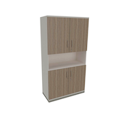 Artikelbild 1 für fm Regalschrank Sidney, 4260429769216 weiß, eiche natur 100,0 cm 44,2 cm, 1 St., Artikelnummer 413457