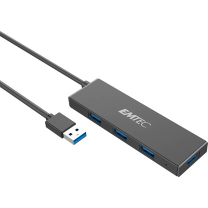 Artikelbild für EMTEC USB-Hub T620A Type-A Classic 4-fach schwarz, Artikelnummer 530778