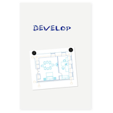 Artikelbild 1 für Legamaster Whiteboard BOARD-UP 75,0 x 50,0 cm weiß lackierter Stahl, Artikelnummer 798862