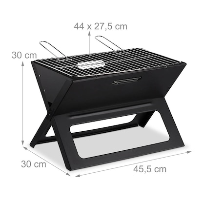 Artikelbild 2 für relaxdays Holzkohlegrill 45,5 x 30,0 x 30,0 cm, 1 St., Artikelnummer 400752