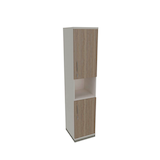 Artikelbild 1 für fm Regalschrank Sidney, 4260429769230 weiß, eiche natur 40,0 cm 44,2 cm, 1 St., Artikelnummer 413464