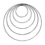 Artikelbild 1 für Rayher Metallringe-Set beschichtet schwarz Ø je 1 Stück 10,0/15,0/20,0/25,0/30,0 cm, 5 St., Artikelnummer 629214