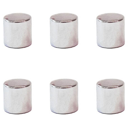 Artikelbild für ALLboards Magnet silber, Metall 1,0 x 1,0 cm, 6 St., Artikelnummer 503104