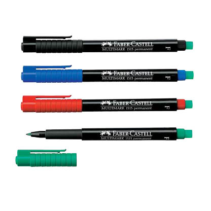 Artikelbild für FABER-CASTELL MULTIMARK 1513 Folienstifte-Set farbsortiert permanent, 4 St., Artikelnummer 687145