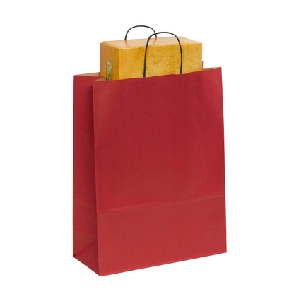 Artikelbild für VP Papier-Tragetaschen Toptwist rot 32,0 x 42,0 cm, 50 St., Artikelnummer 228874