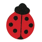 Artikelbild 1 für Rayher Holz-Streudeko rot/schwarz Marienkäfer Ø 2,5 cm, 24 St., Artikelnummer 925446
