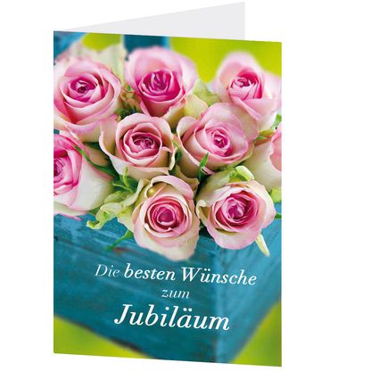 Artikelbild für LUMA Jubiläumskarte Rosenstrauß LU1536 DIN B6, 1 St., Artikelnummer 404034