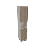 Artikelbild 1 für fm Regalschrank Sidney, 4260429769247 weiß, eiche natur 40,0 cm 44,2 cm, 1 St., Artikelnummer 413482