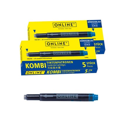 Artikelbild 2 für ONLINE® Tintenpatronen für Füller 17026 königsblau, 20 St., Artikelnummer 283802