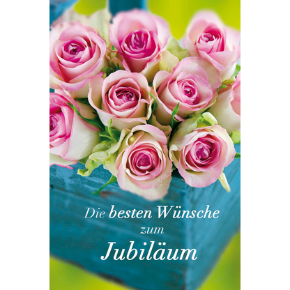 Artikelbild 2 für LUMA Jubiläumskarte Rosenstrauß LU1536 DIN B6, 1 St., Artikelnummer 404034