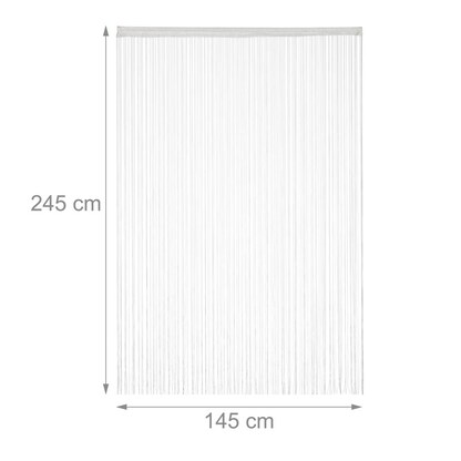 Artikelbild 5 für relaxdays Fadenvorhang weiß 145,0 x 245,0 cm, Artikelnummer 523401