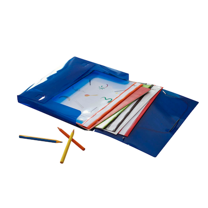 Artikelbild 2 für VELOFLEX Heftbox Crystal 3,0 cm transparent blau, 1 St., Artikelnummer 337871