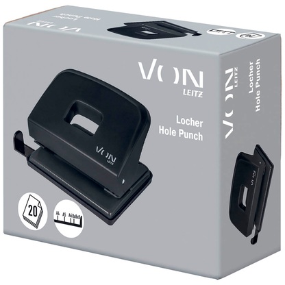 Artikelbild 6 für VON LEITZ Locher schwarz, 1 St., Artikelnummer 636179