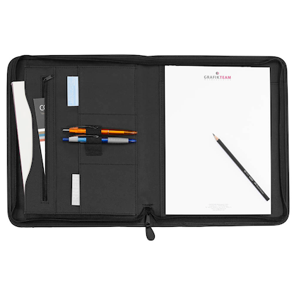 Artikelbild 2 für Alassio Konferenzmappe MILANO Lederimitat DIN A4 schwarz, Artikelnummer 798298