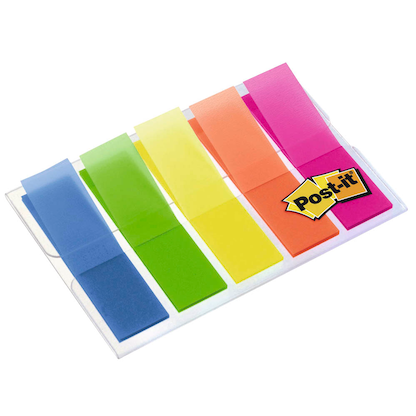 Artikelbild für Post-it® Mini Haftmarker farbsortiert 5x 20 Streifen, Artikelnummer 495465