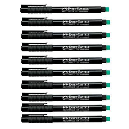 Artikelbild für FABER-CASTELL MULTIMARK 1513 Folienstifte schwarz 0,6 mm permanent, 10 St., Artikelnummer 687137
