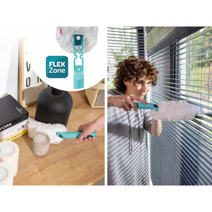 Artikelbild 4 für LEIFHEIT Staubwischer SUPERDUSTER weiß/türkis Kunststoff 12,0 cm breit, Artikelnummer 724597
