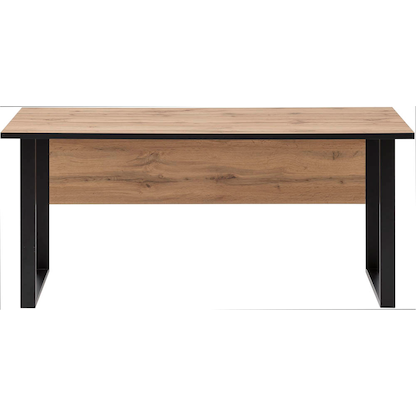 Artikelbild 4 für MÖBELPARTNER 2000 Schreibtisch landhaus-eiche rechteckig, Kufen-Gestell schwarz 160,0 x 75,0 cm, Artikelnummer 183933