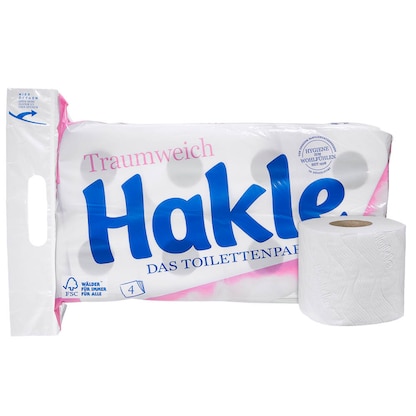 Artikelbild für Hakle Toilettenpapier Traumweich 4-lagig, 8 Rollen, Artikelnummer 329540