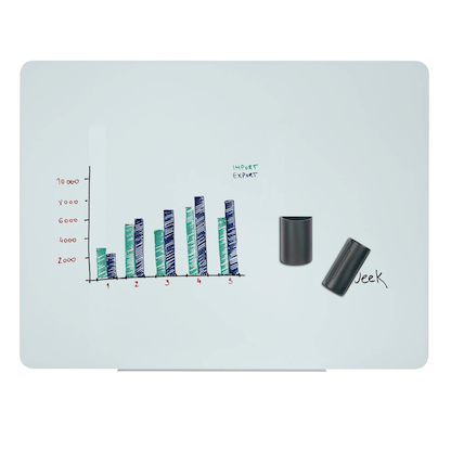 Artikelbild für Bi-Office Glas-Magnettafel 90,0 x 60,0 cm weiß, Artikelnummer 611347