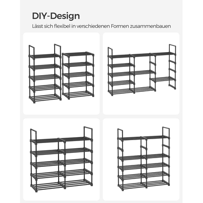 Artikelbild 6 für SONGMICS Schuhregal schwarz 45,0 x 30,0 x 174,0 cm, 1 St., Artikelnummer 260959