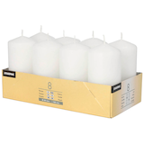 Artikelbild 1 für STARPAK Stumpenkerzen weiß, 8 St., Artikelnummer 514117