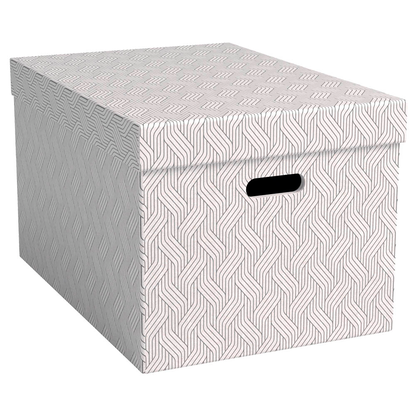 VON LEITZ Aufbewahrungsboxen 46,0 l weiß 35,5 x 51,0 x 30,5 cm, 3 St