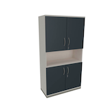 Artikelbild 1 für fm Regalschrank Sidney, 4260429769179 weiß, lavagrau 100,0 cm 44,2 cm, 1 St., Artikelnummer 413403