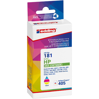 Artikelbild 2 für edding EDD-181 color Druckerpatrone kompatibel zu HP 343 (C8766EE), Artikelnummer 108480