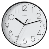 Artikelbild 1 für hama Wanduhr Salina weiß schwarz Kunststoff, Ø 22,0 cm, Artikelnummer 500567